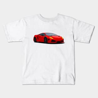 red lamborghini Kids T-Shirt